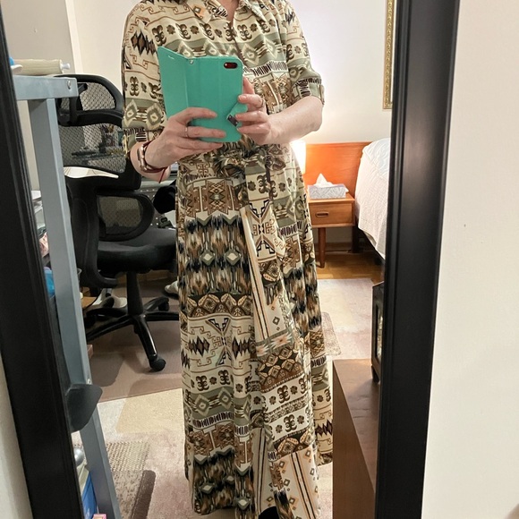 Calvin Klein Aztec-print maxi dress - Picture 4 of 5